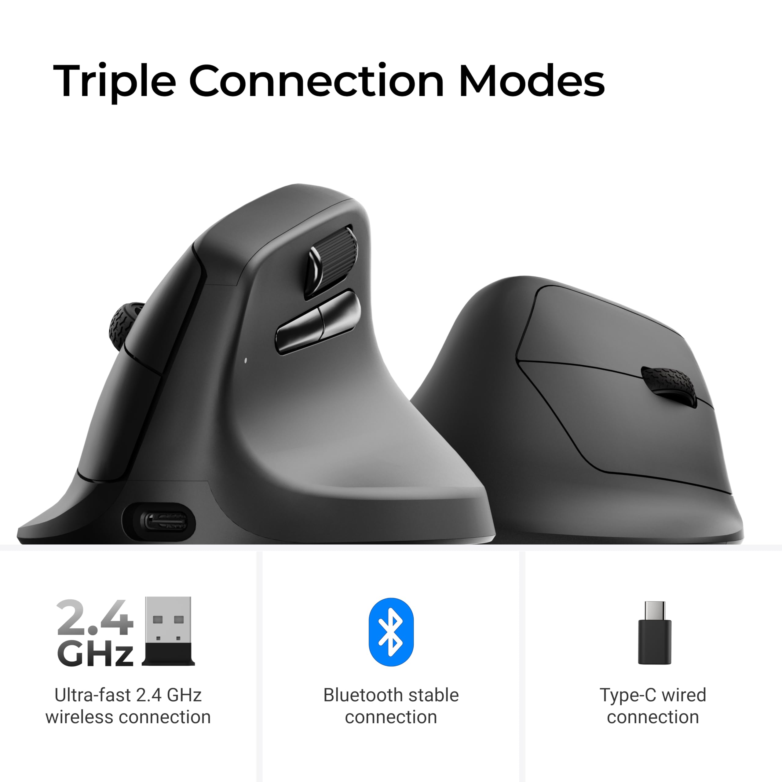 Amazon.com: Keychron M5 Wireless Ergonomic Mouse, Compact Vertical